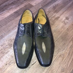 Belvedere Stingray and Eel Oxfords Size 10.5 M